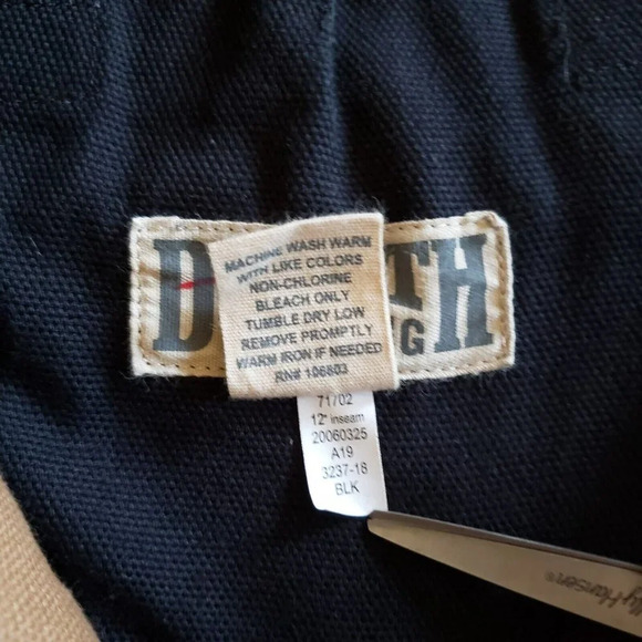 Duluth Trading Company Heavy 100% Cotton Canvas CARGO Shorts Tan Men's 42×12 - Picture 7 of 12